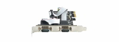 4World 05335 2x RS-232 port bővítő PCIe kártya