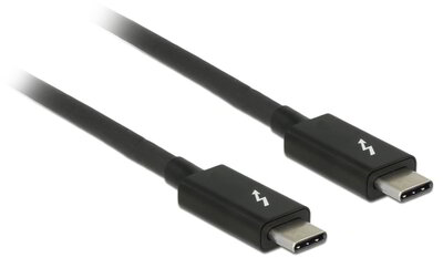 Delock 84847 Thunderbolt 3 - USB Type-C (apa - apa) kábel 2m - Fekete