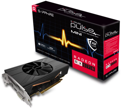 Sapphire AMD Radeon RX 570 Pulse 4GB GDDR5 ITX Videókártya