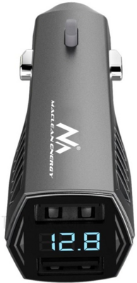 Maclean MCE126 2x USB Autós töltő (5 V / 4800mA)