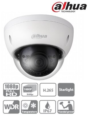 Dahua IPC-HDBW4231E-AS IP Dome kamera, kültéri, 2MP/60fps, 3,6mm, H265+