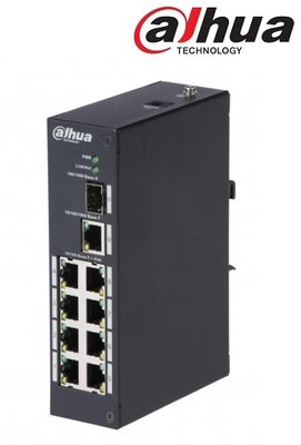 Dahua PFS3110-8P-96 Poe switch, 8x 10/100 PoE (96W) + 1x gigabit + 1 SFP uplink, 53VDC