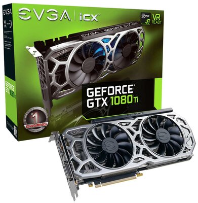 EVGA GeForce GTX 1080 Ti SC2 GAMING, 11GB GDDR5X, HDMI/DP/DVI