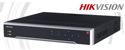 Hikvision DS-7716NI-K4/16P NVR, 16 csatorna, 160Mbps rögzítés, H265, HDMI+VGA, 3x USB, 4x Sata, I/O, 16x PoE