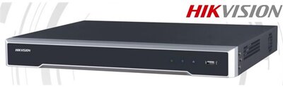 Hikvision DS-7616NI-K2/16P NVR, 16 csatorna, 160Mbps rögzítési sávszélesség, H265, HDMI+VGA, 2xUSB, 2x Sata, 16x PoE