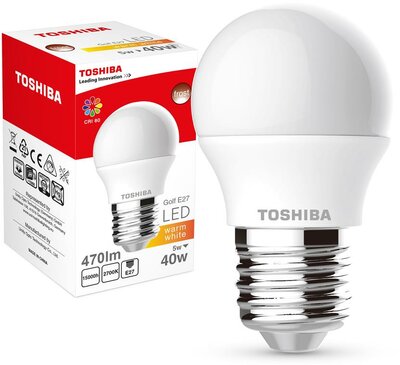 LED Lamp TOSHIBA Golf | 5W (40W) 470lm 2700K 80Ra ND E27