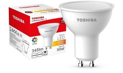 Toshiba PAR16 4.5W GU10 LED izzó - Meleg fehér