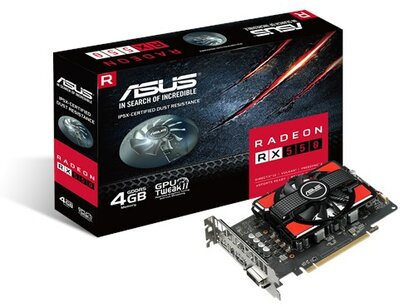 Asus PCIe AMD RX 550 4GB GDDR5 - Radeon RX 550-4G