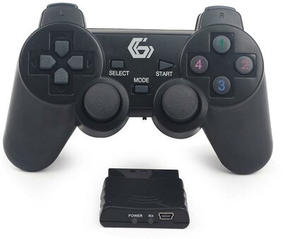 Gembird Wireless dual vibration gamepad, PS2/PS3/PC JPD-WDV-01