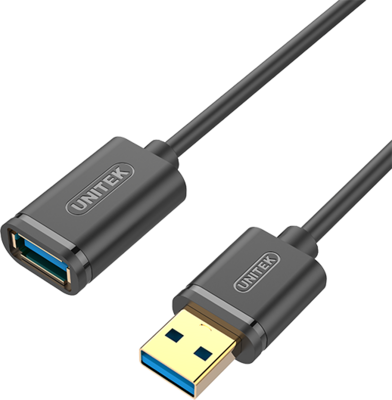 Unitek Y-C458GBK USB 3.0 Hosszabító kábel 1.5m Fekete
