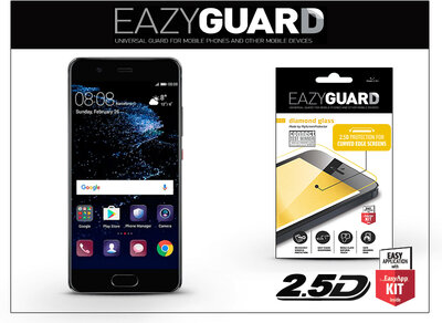 EazyGuard Diamond Glass 2.5D Fullcover LA-1159 Huawei P10 gyémántüveg képernyővédő fólia - fekete