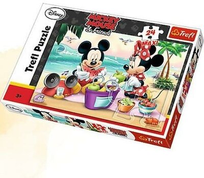 TREFL Puzzle maxi Mickey Mouse Beach Picnic 24 el.