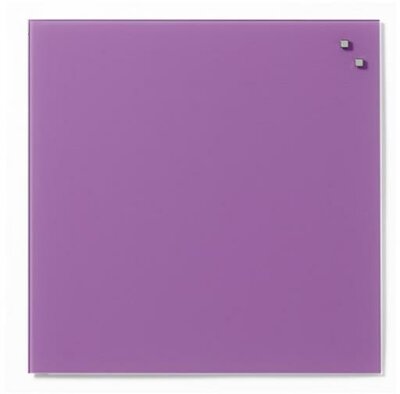 NAGA Magnetic glass board 45x45 cm violet