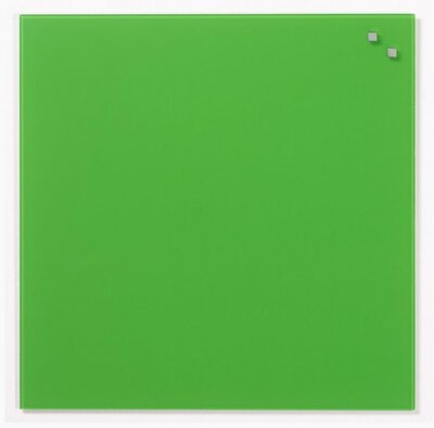 NAGA Magnetic glass board 45x45 cm green