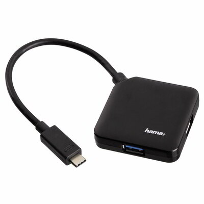 Hama 135750 USB 3.1 HUB (4 port) Fekete