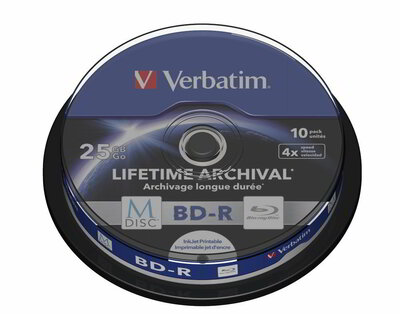 Verbatim BD-R Egyszer írható BluRay lemez 10db hengeres