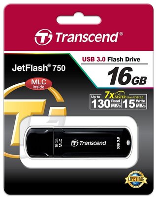 Transcend 16GB Jetflash fekete