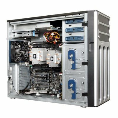 ASUS Server Barebone TS700-E8-RS8 (Tower/5U, 2xS2011-3 (145W), C612, 16xDDR4 DIMM 2400MHz ECC Reg, 8x3.5" HS bays, 9xSATA3, 1xM.2, 3x5.25" media bays, PCI-E 3.0 4(x16), 2(x8) FF, PIKE II opt., VGA, 2GE, ASMB8-iKVM, 2x800W 80+Gold)
