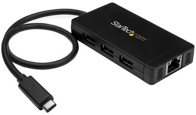 StarTech HB30C3A1GE USB 3.0 HUB (3 port) Fekete