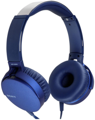 Sony MDR-XB550AP Extra Bass Fejhallgató Kék