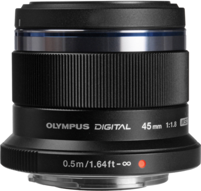 Olympus ET-M4518 M.Zuiko Digital 45mm f/1.8 (1:1.8) objektív Fekete