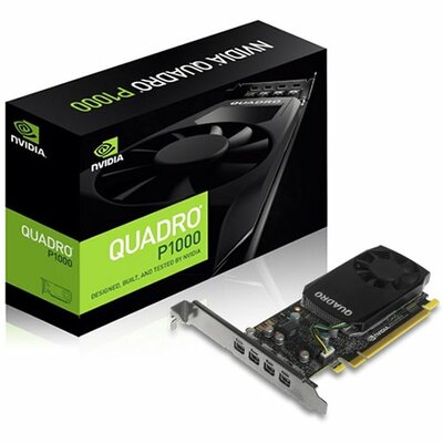 NVIDIA Video Card Quadro P400 GDDR5 2GB/64bit, 256 CUDA® Cores, PCI-E 3.0 x16, 3xminiDP, Cooler, Single Slot, Low Profile (3xmDP-DP Cables, Full Size and Low Profile Bracket incuded)