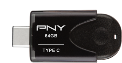 PNY 64GB Elite USB3.1 TYPE-C Pendrive - Fekete