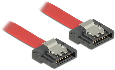 Delock 83835 Flexi SATAIII (apa - apa) kábel 0.5m - Piros