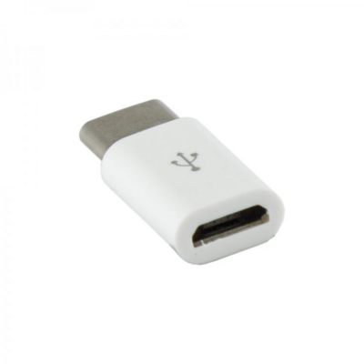 Sbox AD.USB-C W USB 2.0 anya - Type-C apa adapter - Fehér