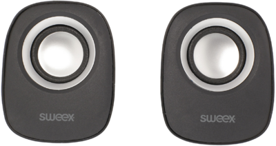 Sweex SW20SPS110BL 2.0 Vezetékes Hangszóró - Fekete/Ezüst
