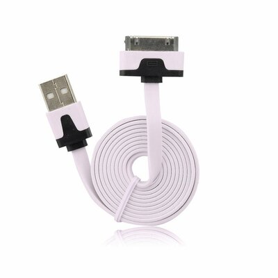 BlueStar iPhone 3G/3Gs/4G Apple Lightning apa - USB apa Kábel 2m - Rózsaszín