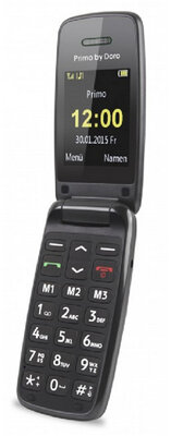 Doro Primo 401 Mobiltelefon - Fekete