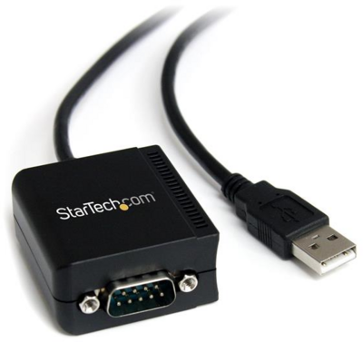 Startech ICUSB2321F DB-9 - USB-A (apa - apa) kábel 1.8m - Fekete