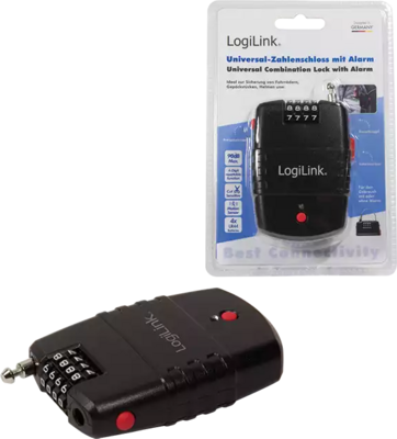 LogiLink SC0212 4 számjegyű kombinált zár riasztóval