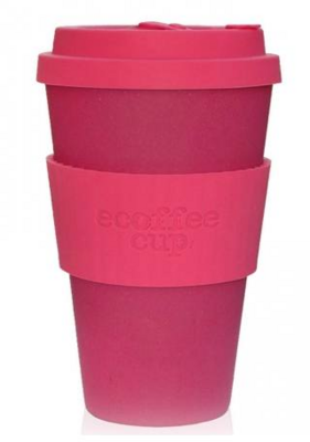 Ecoffee PINKD 400ML Hordozható Bambusz Kávéspohár - Pink