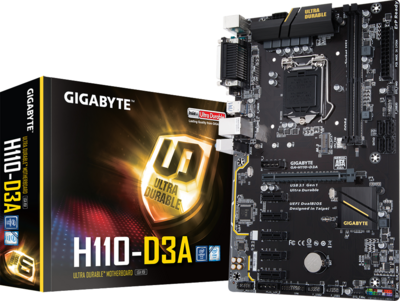 Gigabyte GA-H110-D3A Bitcoin Edition Alaplap
