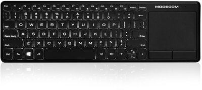 ModeCom TPK2 Voyager Vezeték nélküli billentyűzet US - Fekete