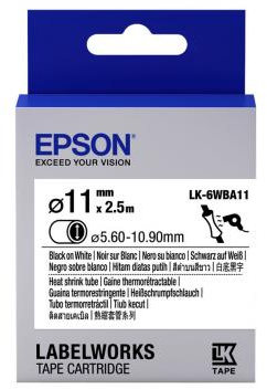 Epson C53S656902 11mm Festékszalag - Fehér alapon fekete