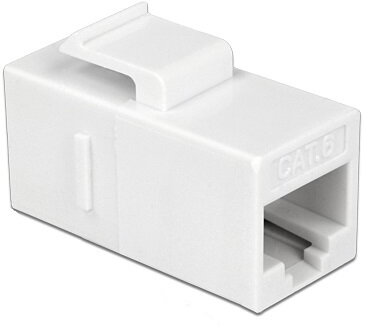 Delock 86379 CAT6 RJ45 (anya - anya) csatlakozó - Fehér