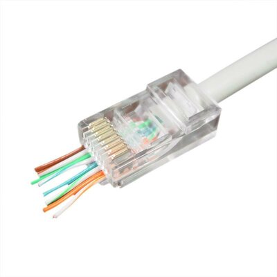 Gembird LC-PTU-01/10 RJ45 Csatlakozódugasz - Átlátszó