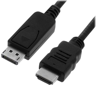 Value 11.99.5781 DisplayPort - HDMI (apa - apa) kábel 2m - Fekete