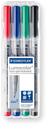 Staedtler Lumocolor 316 F 0.6 mm Alkoholmentes marker készlet -4 szín