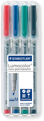 Staedtler Lumocolor 315 M 1 mm Alkoholmentes marker készlet -4 szín