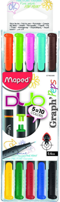 Maped Graph'Peps Duo 0.4 mm Tűfilc készlet -10 szín