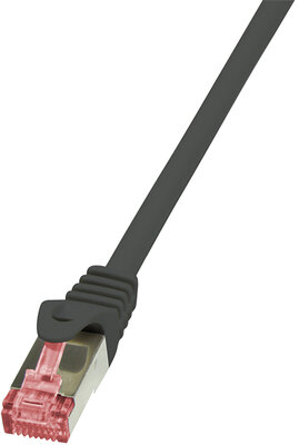 LogiLink CAT6 S/FTP Patch Cable PrimeLine AWG27 PIMF LSZH black 0,50m