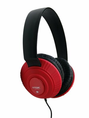 TDK MP-100 fejhallgató piros