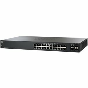 Cisco SG200-26 26 LAN 10/100/1000Mbps, 2 miniGBIC menedzselhető rack switch