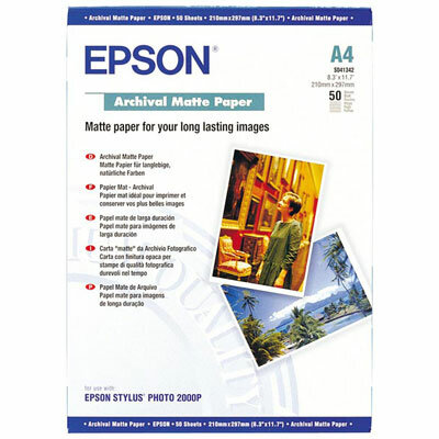 Epson Archival Matte Paper, DIN A4, 192g/m2, 50 Sheets