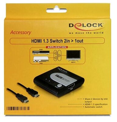 Delock HDMI 1.3 Switch 2in > 1out