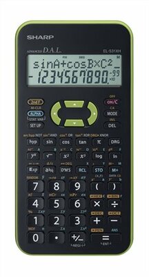 Sharp EL-531 Tudományos számológép - Fekete/Zöld